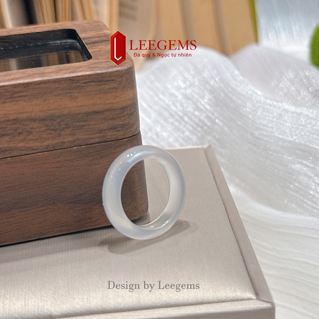 Nhẫn Bạch Nguyệt Quang – Tinh khiết, thanh lịch & hợp mệnh Thủy – Kim I Leegems - Ảnh 5
