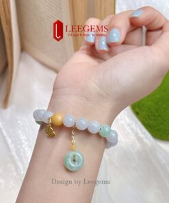 Vòng tay Phỉ Thúy Đa Bảo 8li mix Đồng Điếu – Hợp tất cả mệnh | Leegems - Ảnh 8