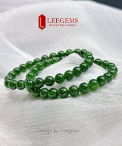 Vòng tay đá Diopside tự nhiên Vip size 7li & 8li – Hợp mệnh Hỏa & Mộc | Leegems - Ảnh 7