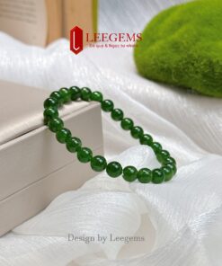 Vòng tay đá Diopside tự nhiên Vip size 7li & 8li – Hợp mệnh Hỏa & Mộc | Leegems - Ảnh 5