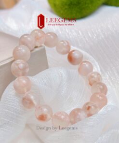 Vòng tay đá Hoa Đào– size 10 li – hợp tất cả mệnh | Leegems