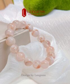 Vòng tay đá Hoa Đào– size 10 li – hợp tất cả mệnh | Leegems - Ảnh 5