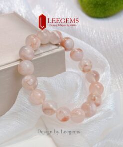Vòng tay đá Hoa Đào– size 10 li – hợp tất cả mệnh | Leegems - Ảnh 4