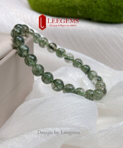 Alternative view of Vòng tay đá Thạch Anh Tóc Xanh Vip – size 8-9-10 li – hợp mệnh Hỏa & Mộc | Leegems
