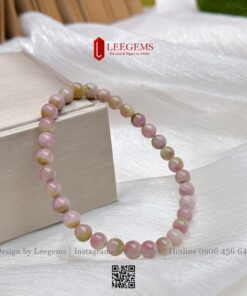 Vòng Tay Tourmaline Dưa Hấu - Trong Màu - Tự Nhiên – Size 4.3 mm & 5.5 mm Hợp tất cả mệnh I Leegems - Ảnh 3