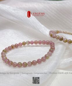 Alternative view of Vòng Tay Tourmaline Dưa Hấu - Trong Màu - Tự Nhiên – Size 4.3 mm & 5.5 mm Hợp tất cả mệnh I Leegems