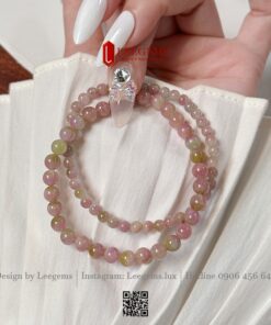 Vòng Tay Tourmaline Dưa Hấu - Trong Màu - Tự Nhiên – Size 4.3 mm & 5.5 mm Hợp tất cả mệnh I Leegems - Ảnh 5