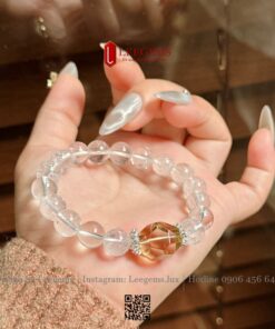 Vòng Tay Thạch Anh Trắng Mix Citrine Cắt Giác – Biểu Tượng Của Sự Thanh Khiết Và Thịnh Vượng I Leegems - Ảnh 7