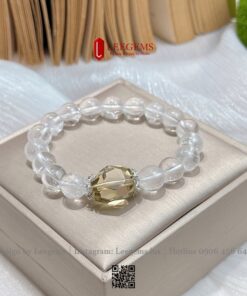 Vòng Tay Thạch Anh Trắng Mix Citrine Cắt Giác – Biểu Tượng Của Sự Thanh Khiết Và Thịnh Vượng I Leegems - Ảnh 6