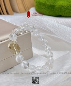 Vòng Tay Thạch Anh Trắng Mix Citrine Cắt Giác – Biểu Tượng Của Sự Thanh Khiết Và Thịnh Vượng I Leegems - Ảnh 4